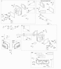 Cylinder Head Valve Gasket Set Valves Diagram and Parts List for 445677-1114-B1  Briggs and Stratton Engine